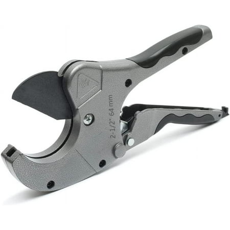 

PVC Cutter. Up to 2-1/2 inch. Ratchet-type PVC Pipe Cutter for Cutting PEX.PVC.PPR and Plastic Hoses.Suitable for Maintenance. Plumber and DIY Home worker (2-1/2 (Gray）)