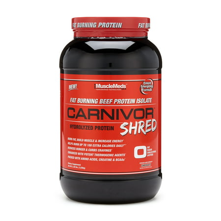 MuscleMeds CARNIVOR SHRED Chocolate 28 Servs - Fat Burning Beef Protein