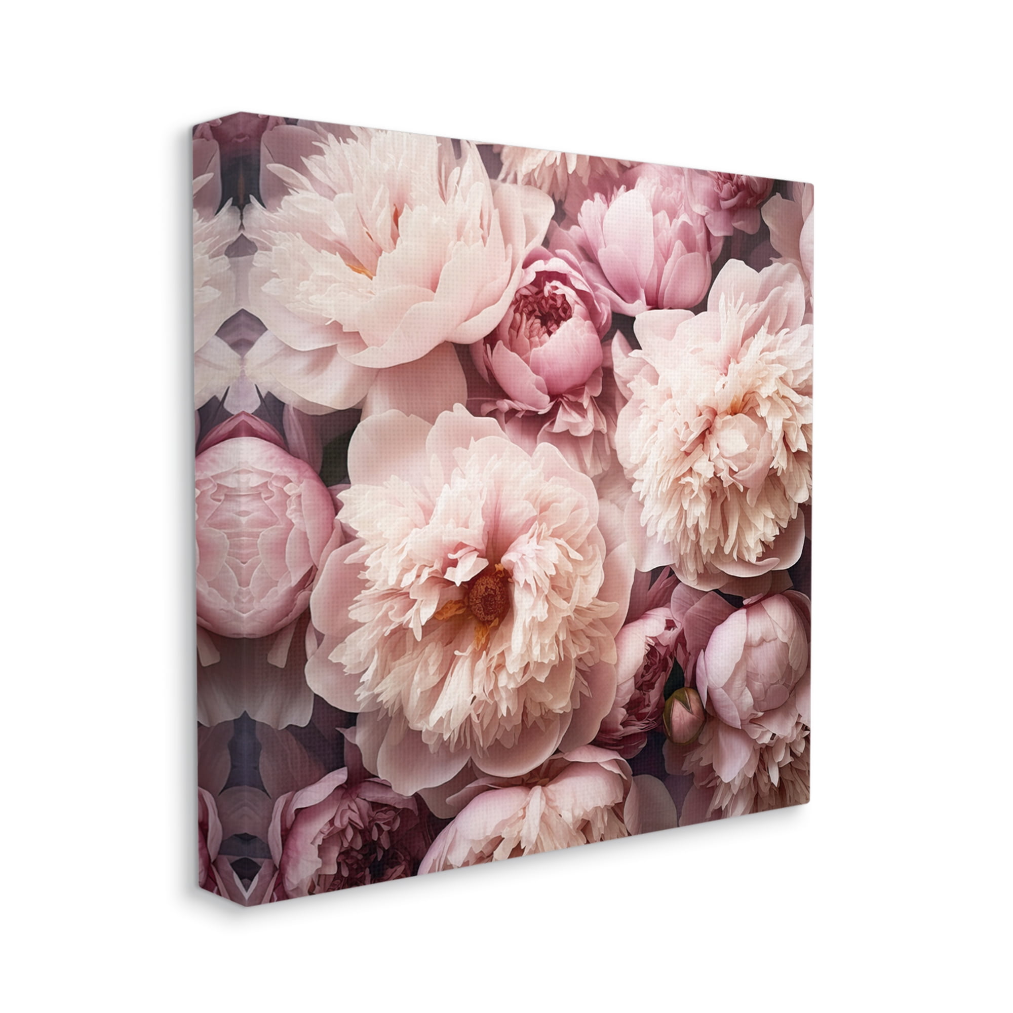 Stupell Industries Mixed Pink Floral Photography Botanical & Floral Photography Gallery Wrapped Canvas Art Print Wall Art, 17 x 17