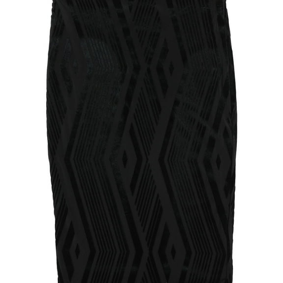 bar III Womens Burnout Pencil Skirt, Black, X-Small