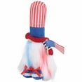 thumbnail image 2 of Gnomo de juguete, muñeca de pie sin rostro, decoración patriótica, decoración del Día de la independencia, adorno, zapatos azules, 2 of 14