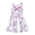 thumbnail image 2 of Renewold Lovely Sleeveless Princess Dress for Kids Girl 3-4T Colorful Butterfly A-Line Swing Dresses Spring Summer Outdoor Dance Skater Dress, Purple, 2 of 5