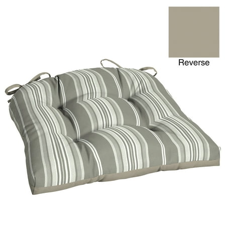 Outdoor Wicker Chair Cushion, Better Homes And Gardens Outdoor Patio Dining Chair Cushion Grey Stripe