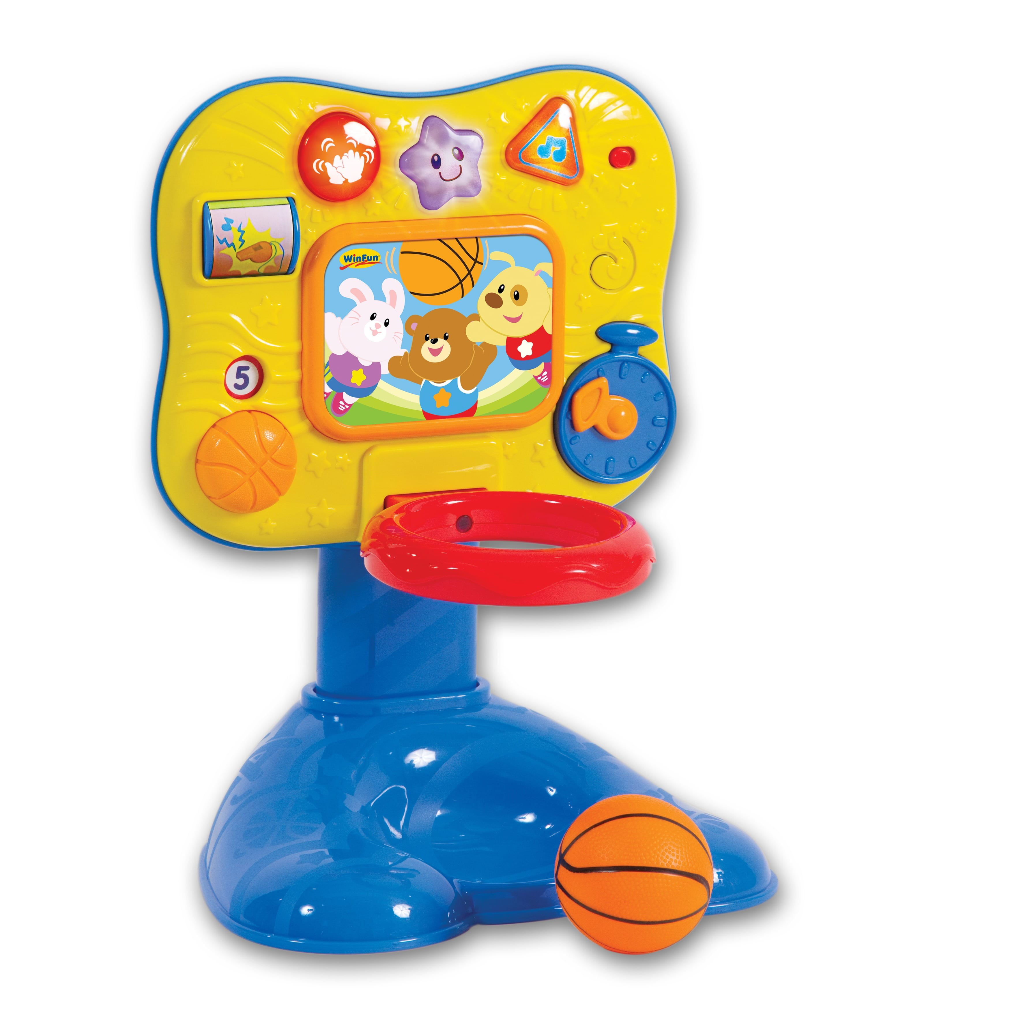 SHOOT BABY BASKETBALL FUN TOY PLAY SOUNDS LIGHT UP GIFT LEARNING ACTIVITY 18M 