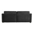 thumbnail image 2 of Serta Giles Modern Style Convertible Sofa, Black Chenille Fabric, 2 of 5