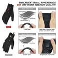 thumbnail image 5 of Winter Gloves For Men Waterproof Windproof Cold Gloves Snowboard Motorcycle Riding Driving Warm Touchscreen Zipper Glove, 5 of 5