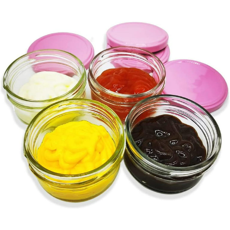 Freshmage Condiment Containers with Lids, 6 Pack 2.7 oz Reusable Leakproof Salad  Dressing Container To Go Mini Meal Prep Sauce Cups