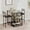 灰色, variant on Kitchen Table Set, Dining Table and Chairs for 2 with Storage Shelf, Dining Room Table Set with 2 Upholstered Chairs, Bar Dining Table Set for Small Spaces, Apartment