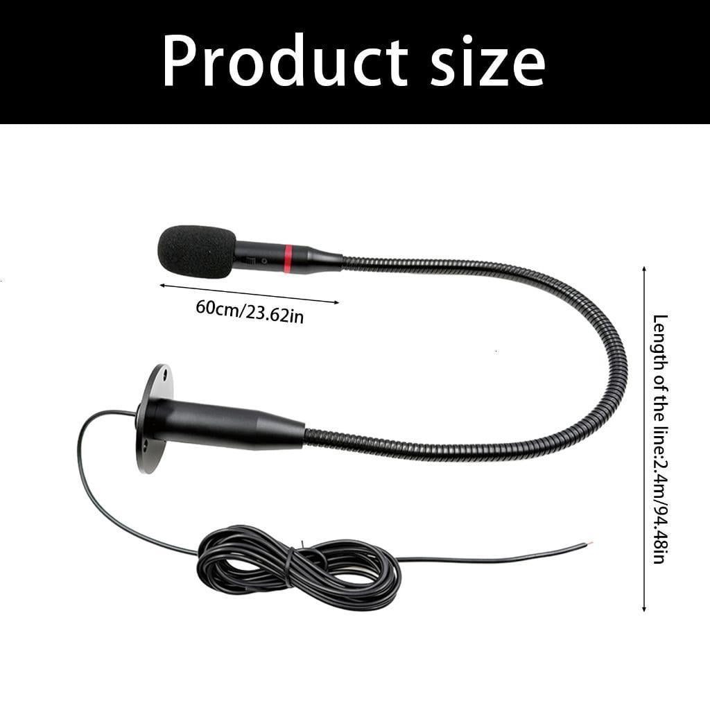 Omnidirectional Desktop Microphone With Metal Arm Easy Setup Plug Play Compatible Laptop Devices