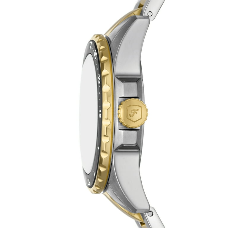 Women\'s Blue Dive Three-Hand Two-Tone Stainless Steel Watch 36mm Home | Fossil Women main image 2