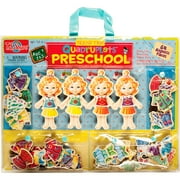 T.S. Shure Teeny Tiny Quadruplets Preschool Wooden Magnetic Dress-Up Dolls