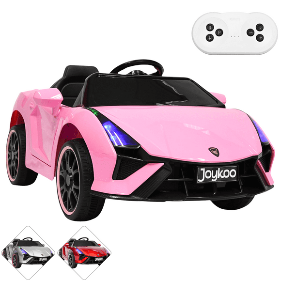 Montable Electrico para Niños Carro Deportivo Bluetooth Luz Led Control Remoto 12v - Rosa