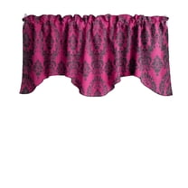 Damask Taffeta Scalloped Valance Curtain Window Treatment Kitchen Home Décor 58" Wide / 20" Tall