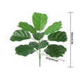 thumbnail image 2 of Planta artificial Hoja Oficina en casa Verdor Decoración Banquete de boda Planta falsa de plástico, Verde, Hoja de plátano Inevent HA6782-03B, 2 of 2