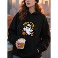 thumbnail image 4 of Haunted Night Halloween Hoodie for Men and Women, Unisex Pullover Hooded Sweatshirt, Comfortable Cotton Poly Blend, Casual Seasonal Outfit, 4 of 5