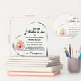 thumbnail image 4 of Gifts For Mother In Law, Mother In Law Gifts From Daughter In Law, Mother In Law Gifts, Mother In Law Birthday Gifts, Thank You For Being Acrylic Heart Sign Plaque Gift For Coworker Women, 4 of 6