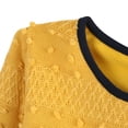 thumbnail image 3 of Little Girls Yellow Navy Dress Layered Bottoms Sweet Sweater 2/3, 3 of 7