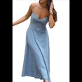 thumbnail image 2 of Vestido Vaquero Ajustado Sin Mangas y Sin Tirantes para Mujer 2025, Vestido Vaquero Fluido Azul M, 2 of 9