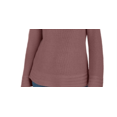 thumbnail image 3 of STYLE & COMPANY Womens Pink Textured  Knitted Printed Long Sleeve Scoop Neck T-Shirt Petites PS, 3 of 3