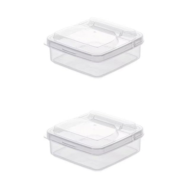 1 pieza (transparente)boîte de distribución de queso refrigerador con cubierta boîte de conservación transparente bloque de beurre boîte de réception de fromage oignon