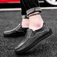 thumbnail image 2 of Mocasines para hombre, zapatos de lujo de piel auténtica, zapatos de hombre de diseño de moda, zapatos casuales de piel de vaca, mocasines de conducción suaves (26,5 cm), 2 of 4