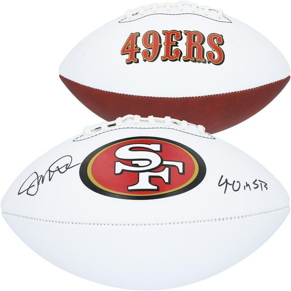 Joe Montana San Francisco 49ers Autographed White Panel Football with "4-0 in SB" Inscription - Fanatics Authentic Certified