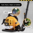 thumbnail image 4 of Sopladora De Aire Motor A Gasolina 2 Tiempos 43CC 2HP De Mochila Soplador De Hojas Kingsman amarillo Estandar, 4 of 9