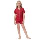 thumbnail image 1 of Conjunto de cárdigan de verano con pantalones cortos Ropa de hogar para niños Conjunto de pijamas de manga corta para niños y niñas, 1 of 6