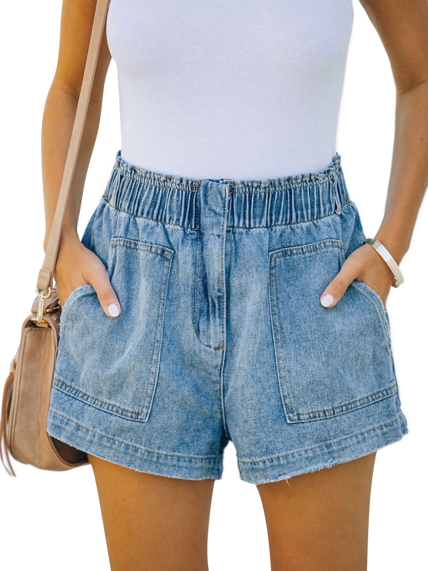 B.young Hot Pants blue casual look Fashion Short Trousers Hot Pants 