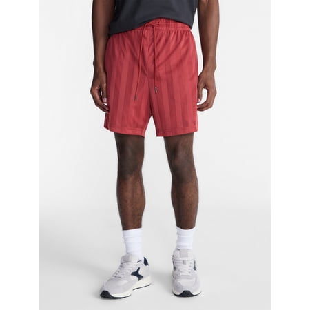 No Boundaries Men's & Big Men's Striped Mesh Shorts, 6.5" Inseam, Sizes XS-5XL