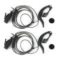 thumbnail image 1 of 2 auriculares universales con gancho para la oreja, radio bidireccional, 2 pines, tipo K, con micrófono PTT, 1 of 14