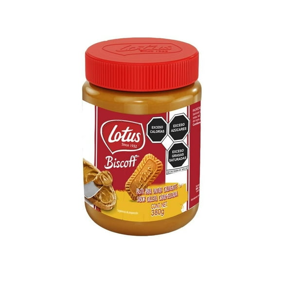 Pasta para untar Lotus Biscoff sabor galleta caramelizada crujiente 380 g