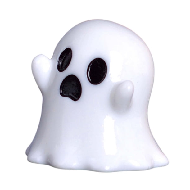 Mini figuras de Halloween, adornos, estatua, dibujos animados encantadores, miniaturas de Halloween, Mini figuras de resina para suministros de mesa Fantasma de terror