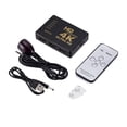 thumbnail image 3 of Compatible Switcher 1x5 Port 5 Input in to 1 Switch Selector Splitter Hub with IR Remote 3D, 3 of 7
