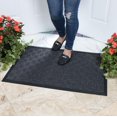 thumbnail image 1 of Ottomanson Rubber Collection Non-Slip Doormat, 18" X 30", Black, 1 of 8