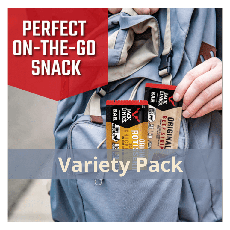 Jack Link's Bar Variety Pack, Original Sweet Habanero Rotisserie