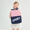 thumbnail image 6 of Color Block Sport Print Backpack Lightweight Waterproof Casual School Bookbag For Elementary Daily Travel Outdoor for Ages 5rd 5th 7th 9th, 6 of 7