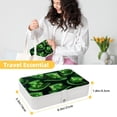thumbnail image 5 of Saint Patrick's Day Pu Leather Travel Organizer with Removable Compartment, Portable Earring Organizer, Bracelet Holder, Display Case, 5 of 6