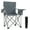 Gray, variant on Gymax Oversized Camping Chairs Heavy Duty Outdoor Folding Chair w/Cooler Pouch Gray