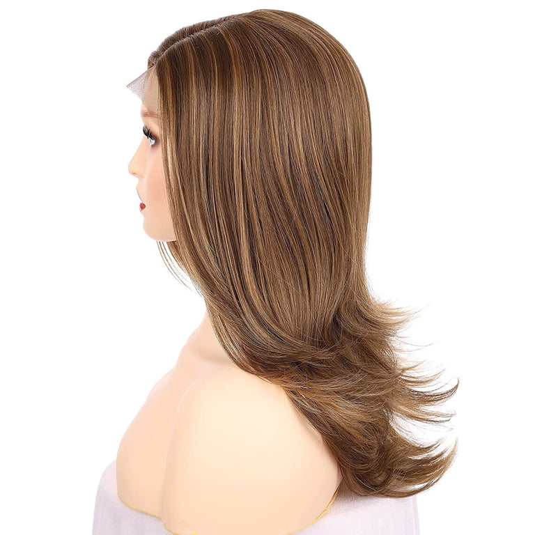 Lace Front Premium High Temperatures Wig Amazon.com : VOKEYLA Synthetic Lace Front Wigs For Women  main image 4