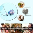thumbnail image 5 of Butterfly Cremation Jewelry Heart Urn Necklace for Ashes Memorial Necklace Human Pet Ashes Urn Pendant Women Men Stainless Steel Memorial Urn Necklaces Ash Holder, 5 of 7