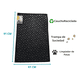 thumbnail image 5 of Tapete Alfombra Entrada Uso Rudo 61 X 91 Cm Stepguard 91 Cm 61 Cm Geométrica Negro, 5 of 5