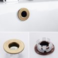 thumbnail image 4 of Injueey Anillo de cubierta de desbordamiento de fregadero de estilo Vintage para baño, orificio para lavabo de oficina en casa, tapa de drenaje de tapa Accesorios de baño Negro Injueey HA067323-04, 4 of 6