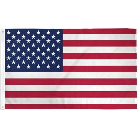 3x5 USA 50 Stars American UltraBreeze 5x3ft Poly Flag Grommets Super Polyester