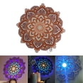 thumbnail image 4 of Luz de noche para habitación de , decoración de pared brillante para , lámpara de Mandala romántica acrílica de para pasillo, sala Acrílico, 4 of 8
