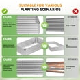thumbnail image 3 of SHOUFTW 8x4x2 ft Galvanized Rectangular Raised Garden Bed, Outdoor Metal Planter Box with Rust-Resistant Steel, Easy to Assemble, Ideal for Vegetables, Flowers & Herbs, 3 of 7