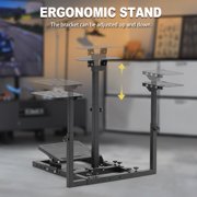 Marada Flight Simulator Cockpit Racing Steering Stand Adjustable Fit for Thrustmaster HOTAS Warthog