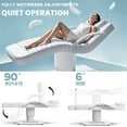 thumbnail image 3 of Advwin Electric Massage Table with LED Light & Foot Control, Adjustable Spa Bed for Tattoo, Waxing & Lash Extensions, Removable Headrest & Armrests, White, 3 of 11
