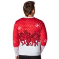 thumbnail image 4 of Scooby Doo Men's Ruh-Roh! Santa Scooby Christmas Ugly Sweater Knit Pullover, 4 of 7
