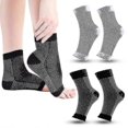 thumbnail image 1 of Plantar Fasciitis Compression Socks 4 Pairs Foot Compression Sleeves XL, 1 of 5